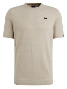 Vanguard Short sleeve r-neck cotton linen b