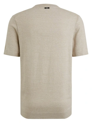 Vanguard Short sleeve r-neck cotton linen b