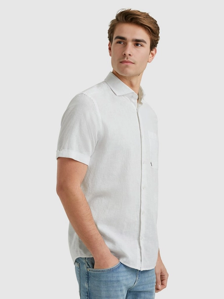 Vanguard Short Sleeve Shirt Linen Cotton bl