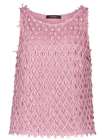 Vera Mont Bluse Kurz ohne Arm