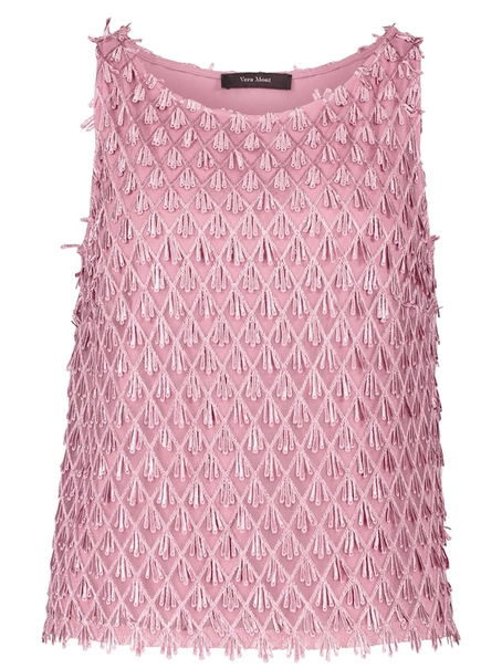 Vera Mont Bluse Kurz ohne Arm