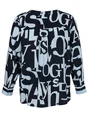 Via Appia Due Bluse V-Ausschnitt 1/1 Arm Druck