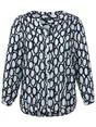 Via Appia Due Bluse V-Ausschnitt 1/1 Arm Druck