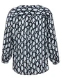 Via Appia Due Bluse V-Ausschnitt 1/1 Arm Druck