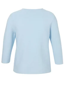 Via Appia Due Pullover V-Ausschnitt 3/4 Arm Schmuc