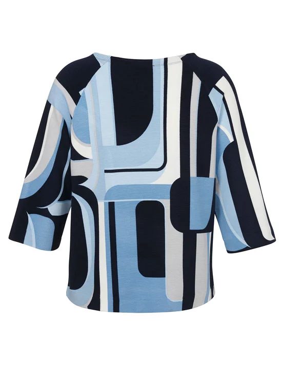 Via Appia Due Sweatshirt Rundhals 3/4 Arm Druck