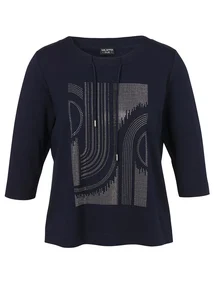 Via Appia Due Sweatshirt Rundhals 3/4 Arm Motiv