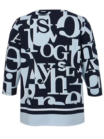 Via Appia Due Sweatshirt V-Ausschnitt 3/4 Arm