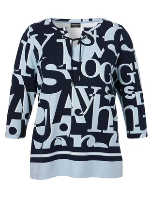 Via Appia Due Sweatshirt V-Ausschnitt 3/4 Arm