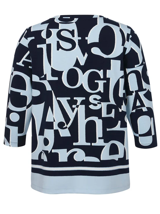 Via Appia Due Sweatshirt V-Ausschnitt 3/4 Arm