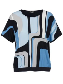 Via Appia Due T-Shirt Rundhals 1/2 Arm Druck