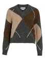 VILA ROUARGYLE LS V NECK KNIT