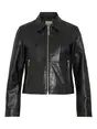 VILA ROUGISELE LS SHORT LEATHER JACKET