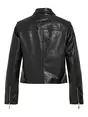 VILA ROUGISELE LS SHORT LEATHER JACKET