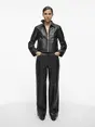 VILA ROUGISELE LS SHORT LEATHER JACKET