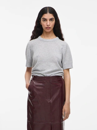 VILA ROUKATE SS O-NECK KNIT