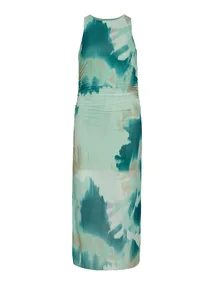 VILA ROUMESSA S/L O-NECK MIDI DRESS