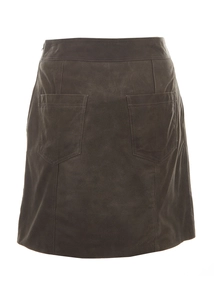 VILA ROUNILA HW SHORT LEATHER SKIRT