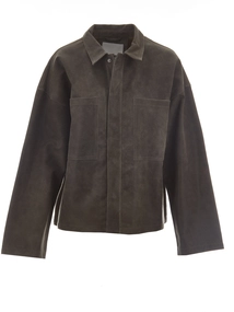 VILA ROUNILA LS LEATHER OVERSHIRT