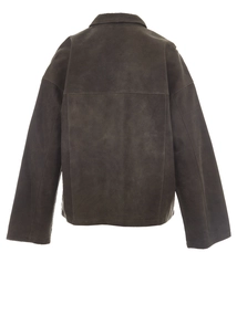 VILA ROUNILA LS LEATHER OVERSHIRT