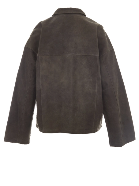 VILA ROUNILA LS LEATHER OVERSHIRT