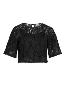 VILA ROUROSE 2/4 SLEEVES O-NECK TOP