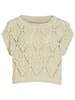 VILA ROUSEVERINE SS O-NECK KNIT TOP
