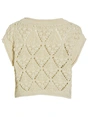 VILA ROUSEVERINE SS O-NECK KNIT TOP