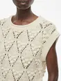 VILA ROUSEVERINE SS O-NECK KNIT TOP