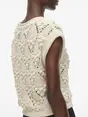 VILA ROUSEVERINE SS O-NECK KNIT TOP