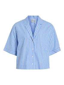 VILA ROUSHONA 2/4 RESORT COLLAR SHIRT