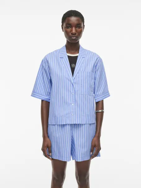 VILA ROUSHONA 2/4 RESORT COLLAR SHIRT