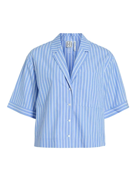 VILA ROUSHONA 2/4 RESORT COLLAR SHIRT