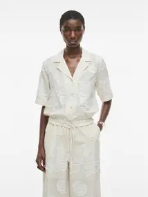 VILA ROUZOE SS RESORT COLLAR SHIRT