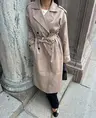 VILA VIADDISON L/S LONG TRENCHCOAT - NO