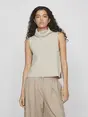 VILA VIBELUNA HIGH NECK S/L KNIT VEST-NO