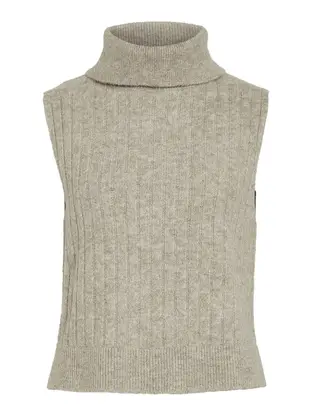 VILA VIBELUNA HIGH NECK S/L KNIT VEST-NO