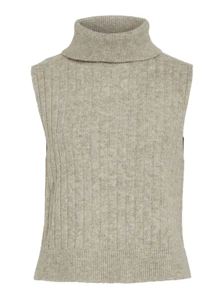 VILA VIBELUNA HIGH NECK S/L KNIT VEST-NO
