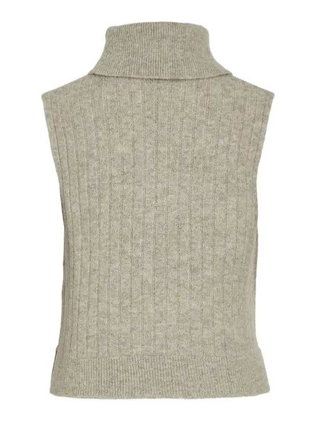 VILA VIBELUNA HIGH NECK S/L KNIT VEST-NO