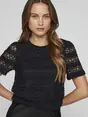 VILA VICHIARA O-NECK S/S TOP/PB