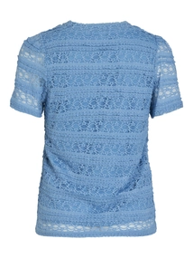VILA VICHIARA O-NECK S/S TOP/PB