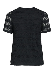 VILA VICHIARA O-NECK S/S TOP/PB