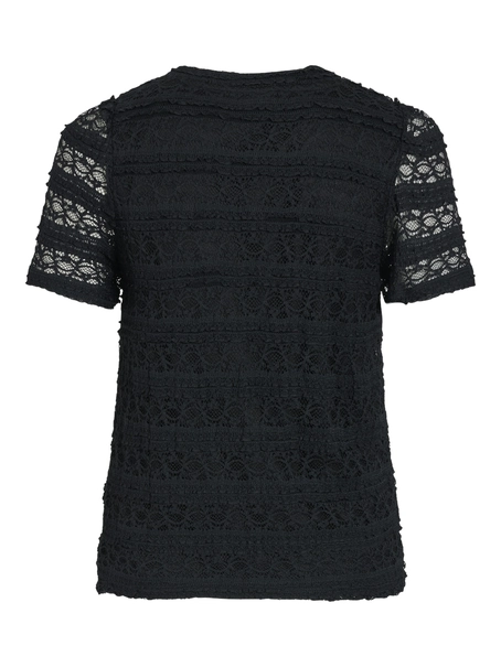 VILA VICHIARA O-NECK S/S TOP/PB