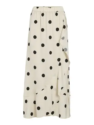 VILA VICLAIRE HW FLOUNCH ANKLE SKIRT RO
