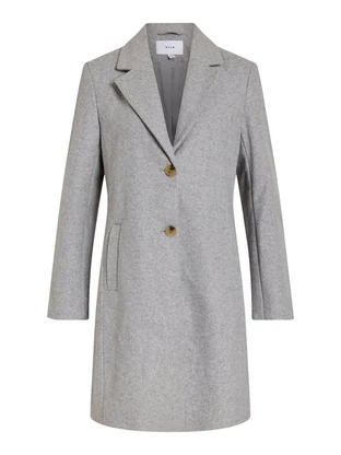 VILA VICLAUDIA BUTTON COAT - NOOS
