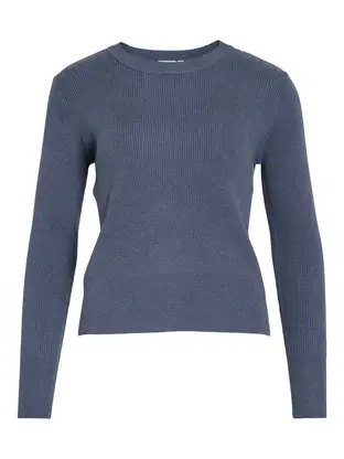 VILA VICOMFY O-NECK L/S KNIT TOP- NOOS