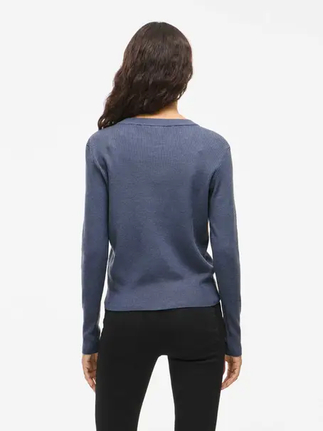 VILA VICOMFY O-NECK L/S KNIT TOP- NOOS