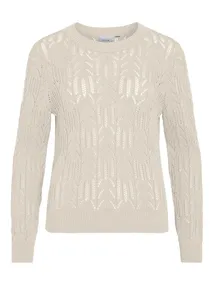 VILA VICOTTI O-NECK L/S KNIT TOP