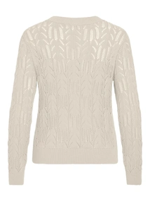 VILA VICOTTI O-NECK L/S KNIT TOP