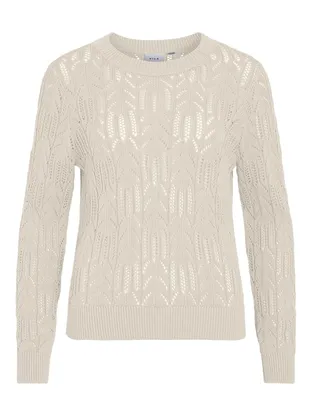 VILA VICOTTI O-NECK L/S KNIT TOP